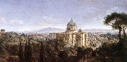 WITTEL, Caspar Andriaans van The St Peter s in Rome France oil painting reproduction